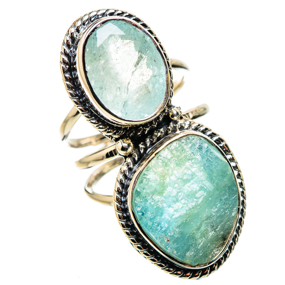 Aquamarine Rings handcrafted by Anasilvercos - RING134489 - Photo 2