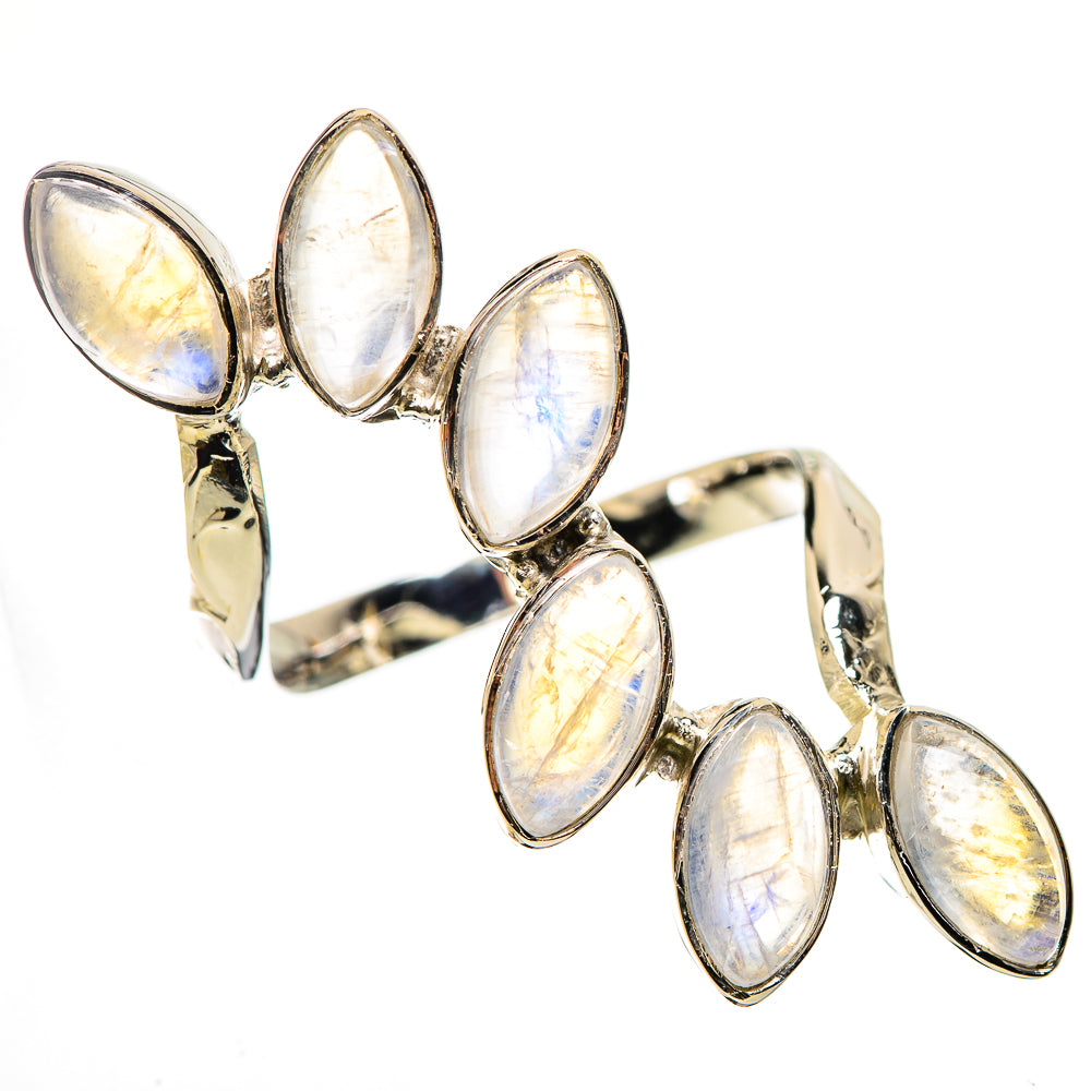Rainbow Moonstone Rings handcrafted by Anasilvercos - RING134499 - Photo 2