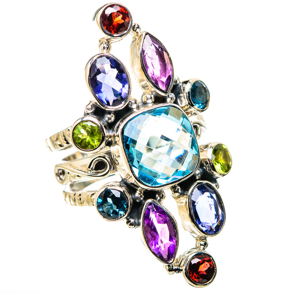 Blue Topaz Rings handcrafted by Anasilvercos - RING134501 - Photo 2