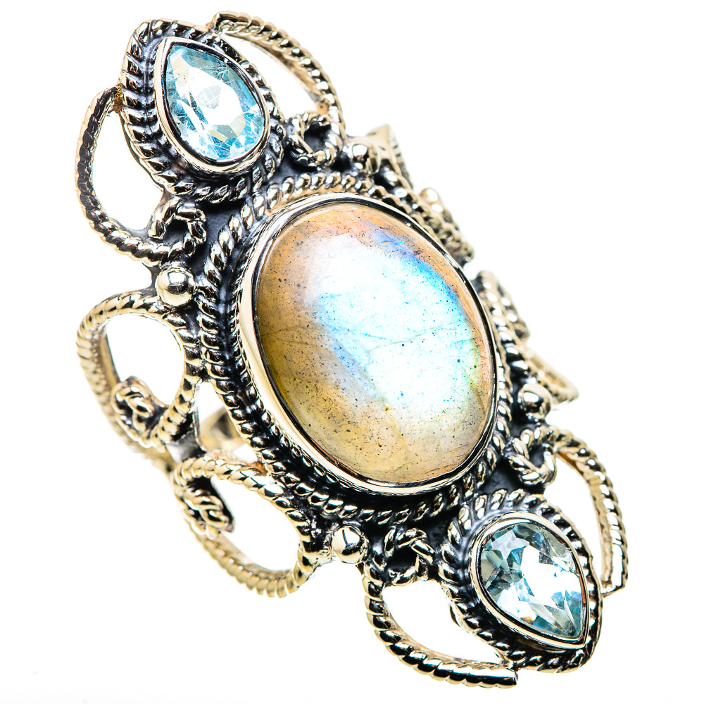 Labradorite Rings handcrafted by Anasilvercos - RING134503 - Photo 2