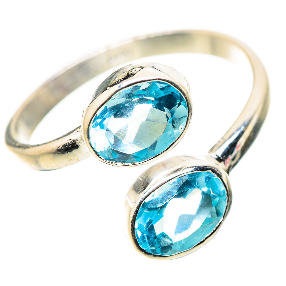 Blue Topaz Rings handcrafted by Anasilvercos - RING134568_SIZE-6 - Photo 2