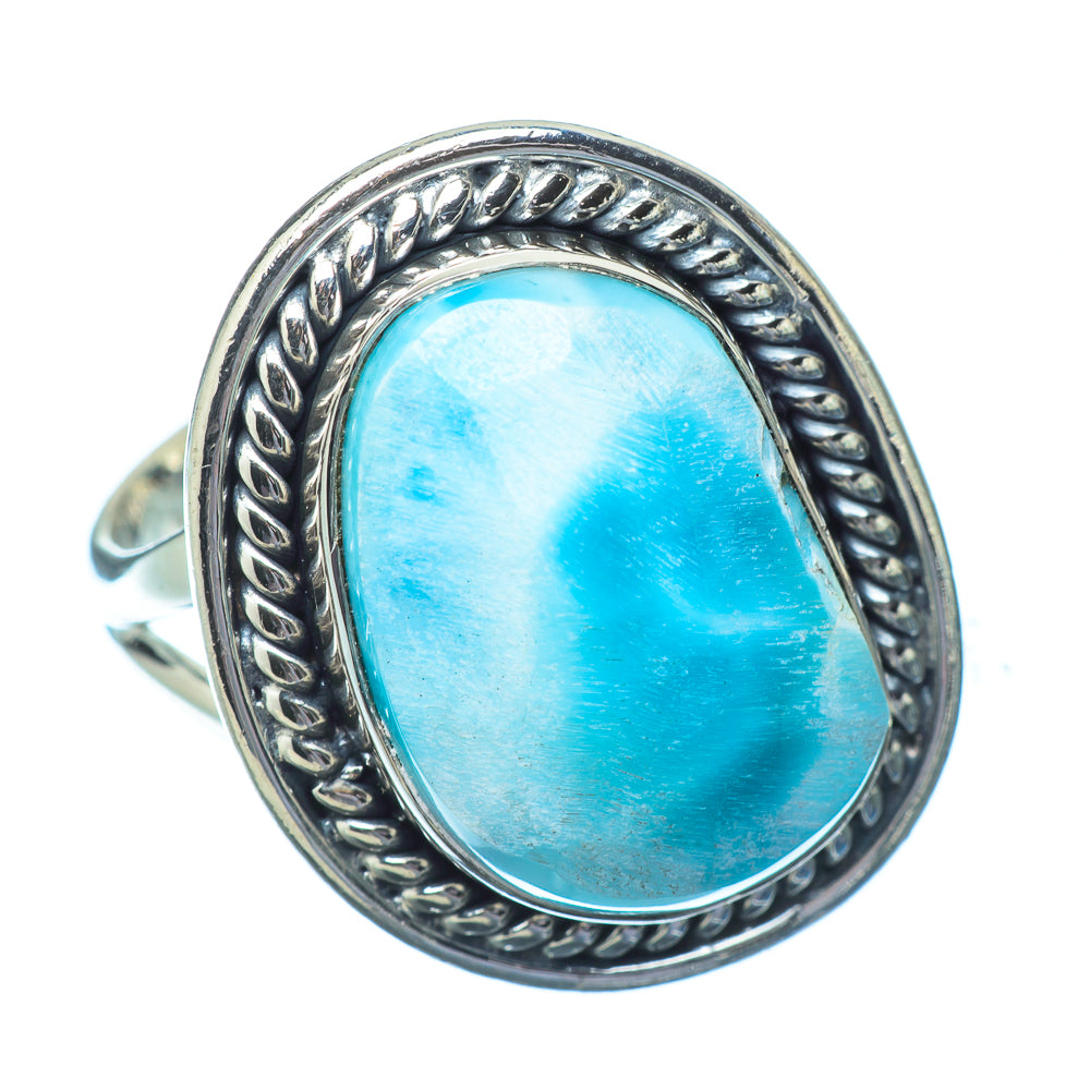 Larimar Rings handcrafted by Anasilvercos - RING14594