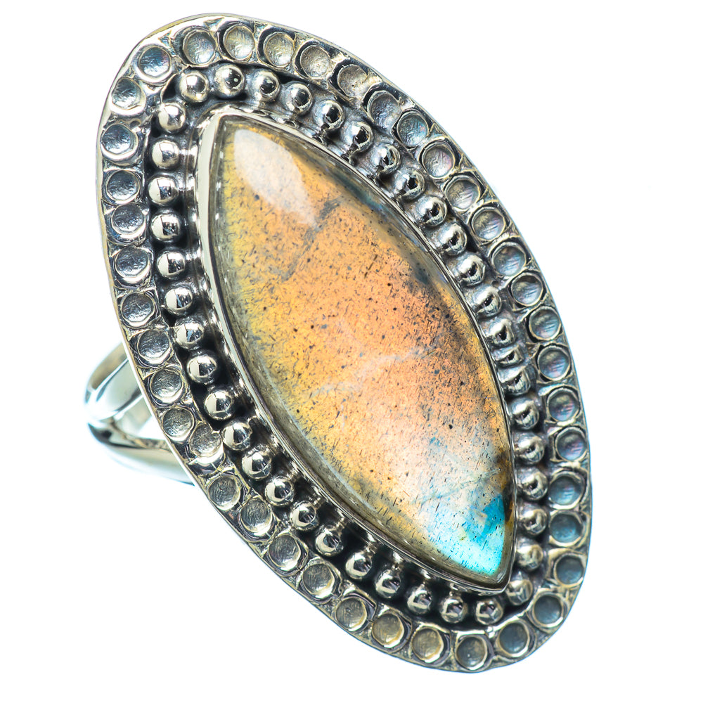 Labradorite Rings handcrafted by Anasilvercos - RING14683