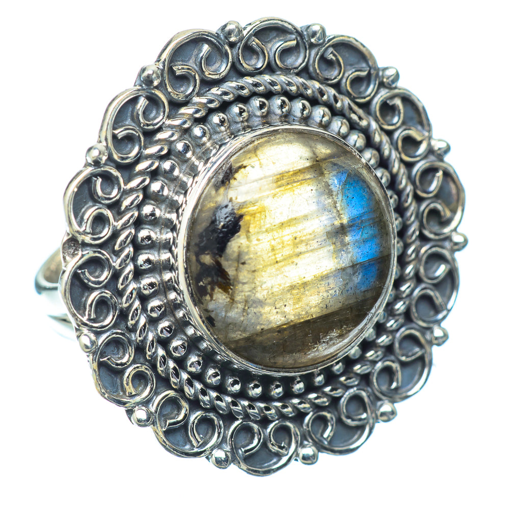 Labradorite Rings handcrafted by Anasilvercos - RING14688