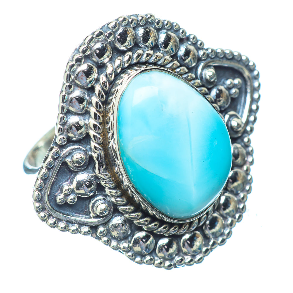 Larimar Rings handcrafted by Anasilvercos - RING14783