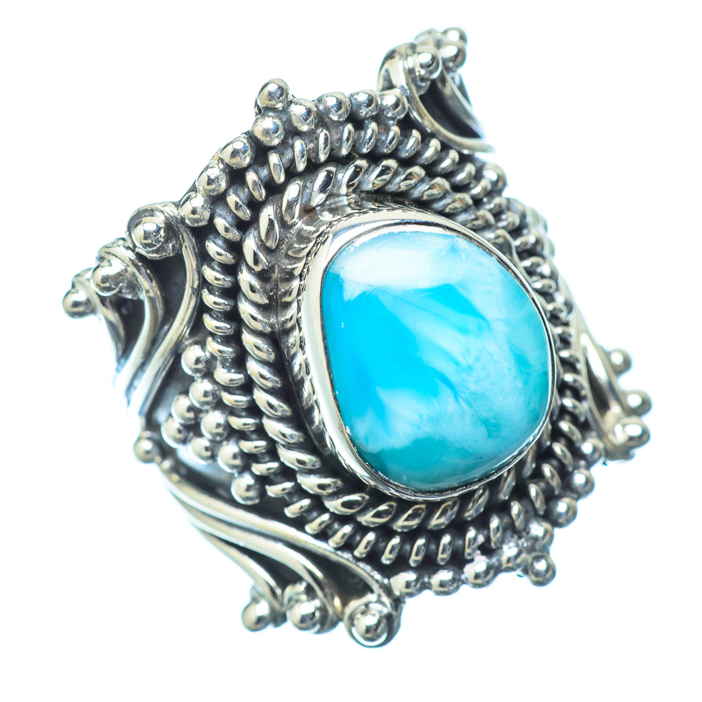 Larimar Rings handcrafted by Anasilvercos - RING14787