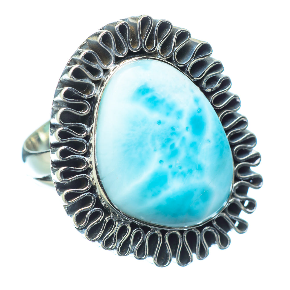 Larimar Rings handcrafted by Anasilvercos - RING14790