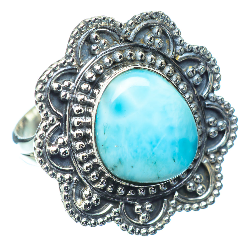 Larimar Rings handcrafted by Anasilvercos - RING14868