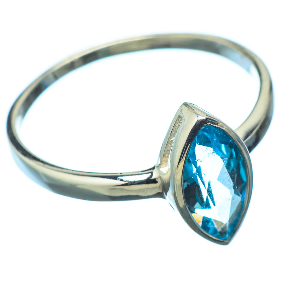 Blue Topaz Rings handcrafted by Anasilvercos - RING15176