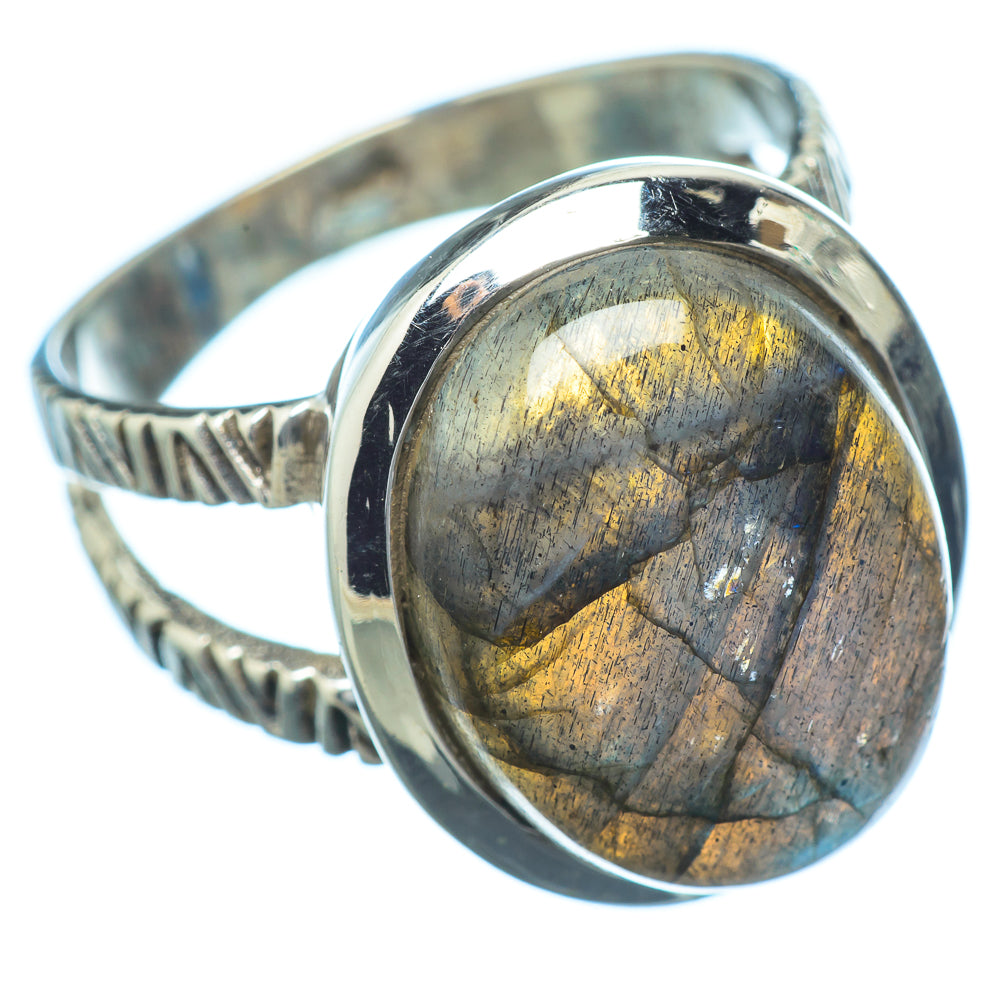 Labradorite Rings handcrafted by Anasilvercos - RING16386
