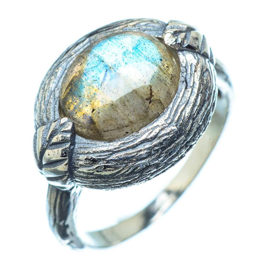 Labradorite Rings handcrafted by Anasilvercos - RING16516