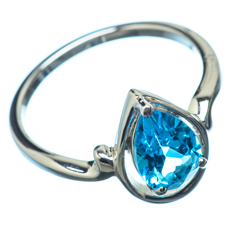Blue Topaz Rings handcrafted by Anasilvercos - RING17496