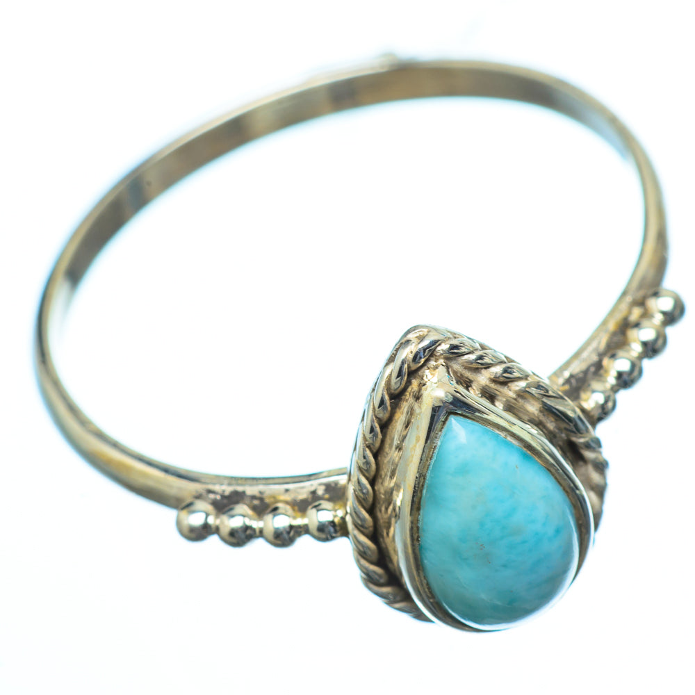 Larimar Rings handcrafted by Anasilvercos - RING18621