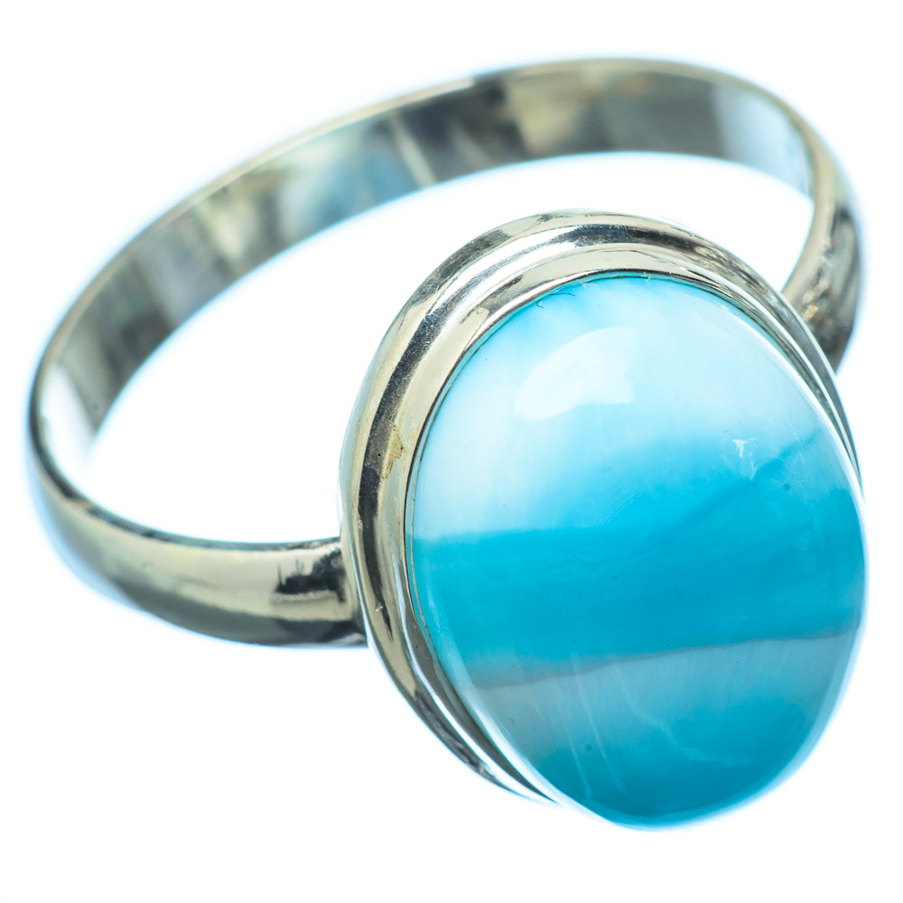 Larimar Rings handcrafted by Anasilvercos - RING19610