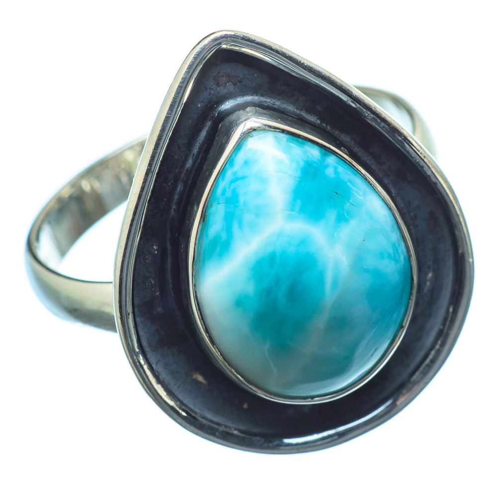 Larimar Rings handcrafted by Anasilvercos - RING19663