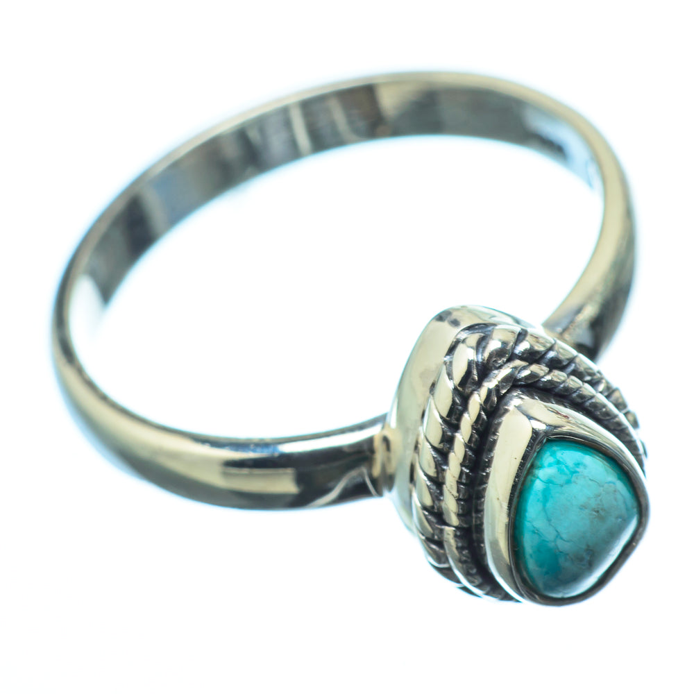Tibetan Turquoise Rings handcrafted by Anasilvercos - RING19823