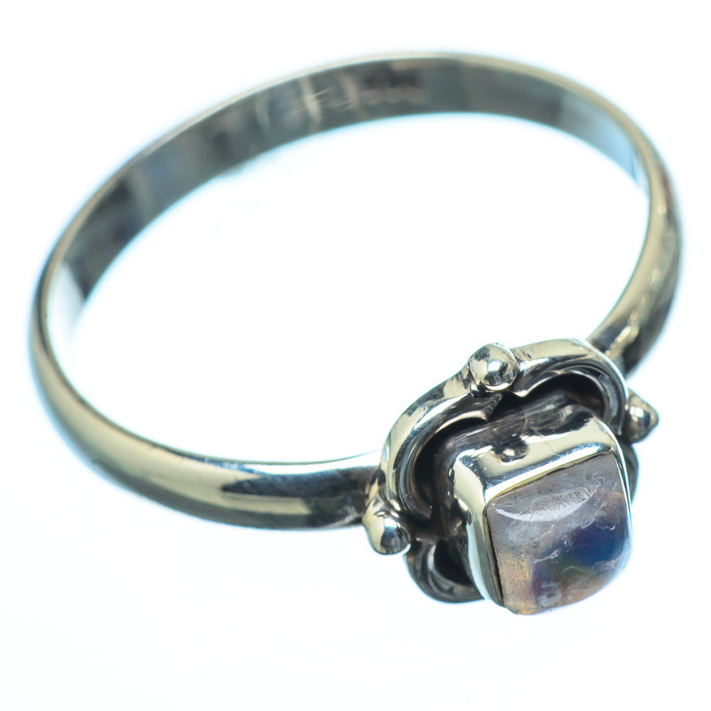 Rainbow Moonstone Rings handcrafted by Anasilvercos - RING19881