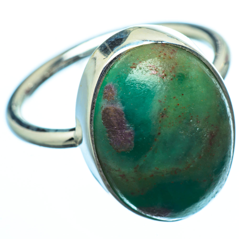 Ruby Fuchsite Rings handcrafted by Anasilvercos - RING19917
