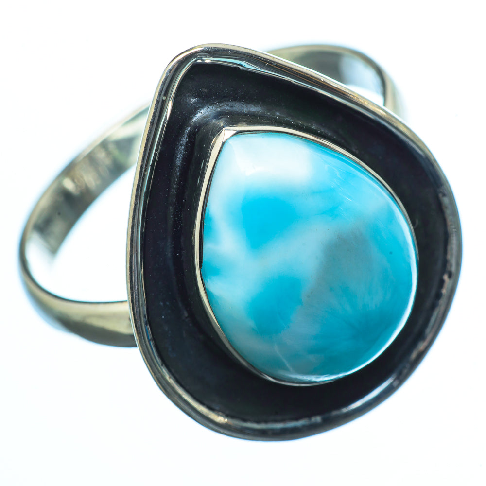 Larimar Rings handcrafted by Anasilvercos - RING19933