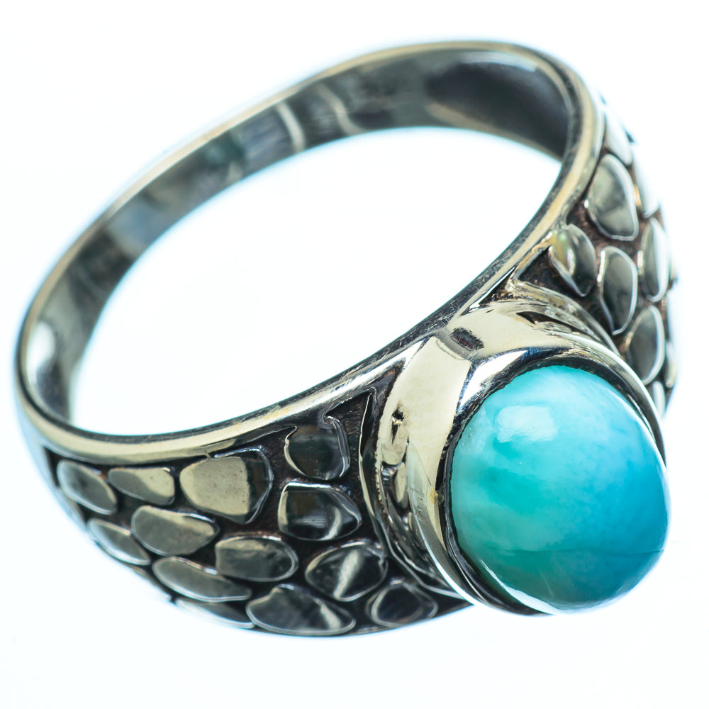 Larimar Rings handcrafted by Anasilvercos - RING19948