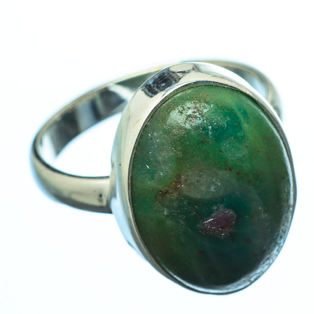 Ruby Fuchsite Rings handcrafted by Anasilvercos - RING19974