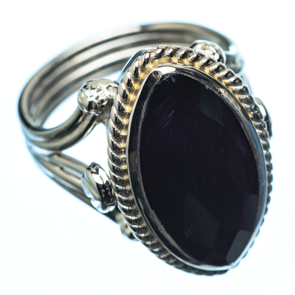 Rainbow Moonstone Rings handcrafted by Anasilvercos - RING20002