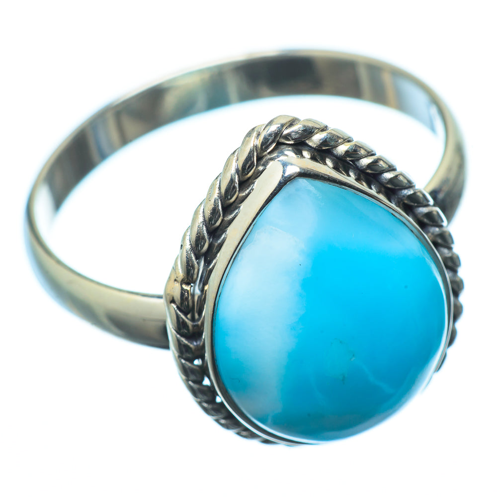 Larimar Rings handcrafted by Anasilvercos - RING20033