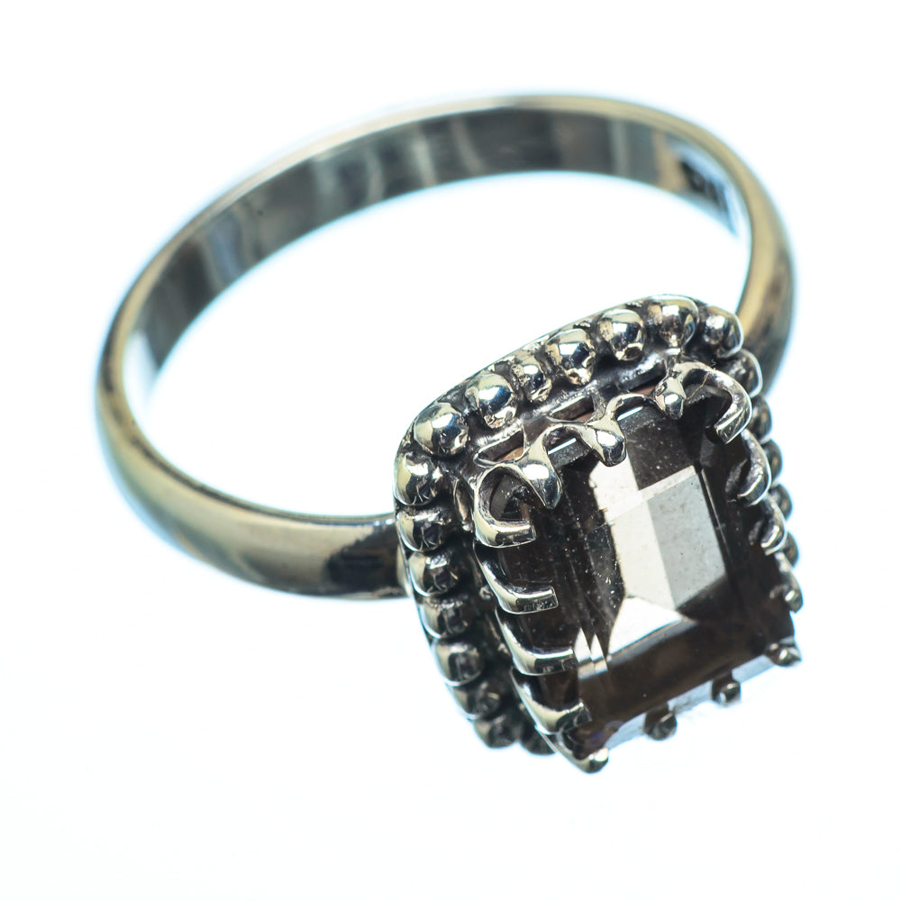 Smoky Quartz Rings handcrafted by Anasilvercos - RING20060