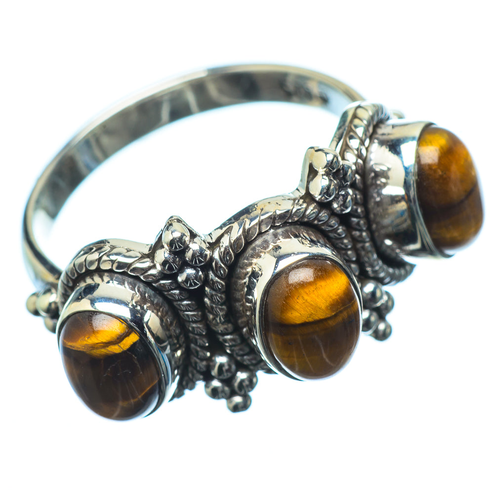 Tiger Eye Rings handcrafted by Anasilvercos - RING20061
