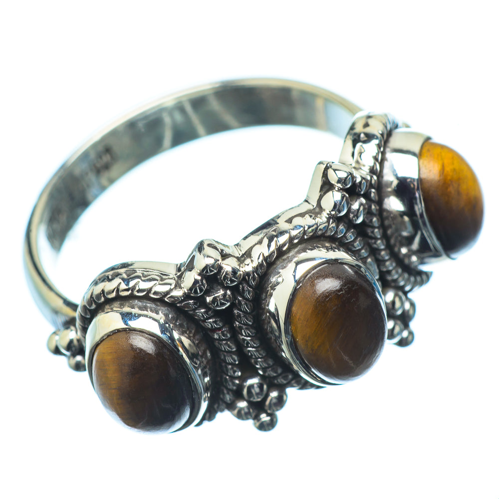 Tiger Eye Rings handcrafted by Anasilvercos - RING20082