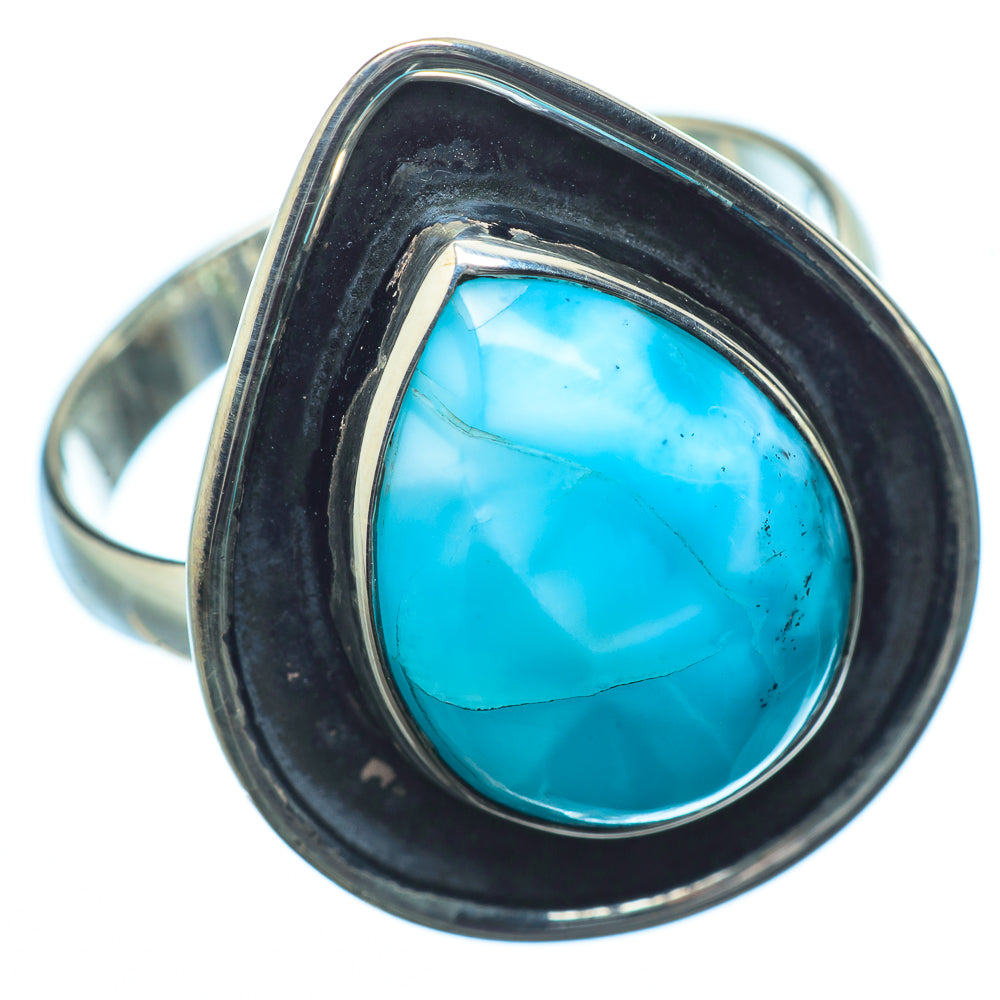 Larimar Rings handcrafted by Anasilvercos - RING20099