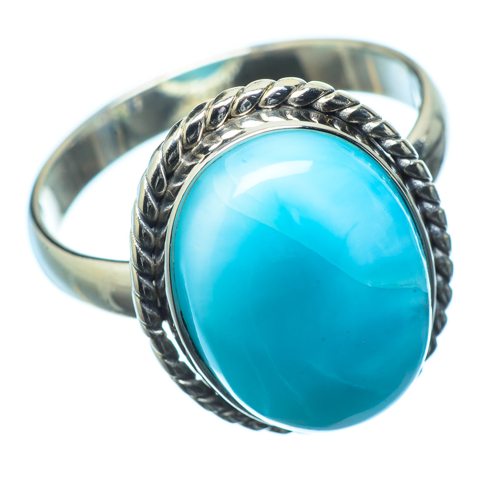 Larimar Rings handcrafted by Anasilvercos - RING20141