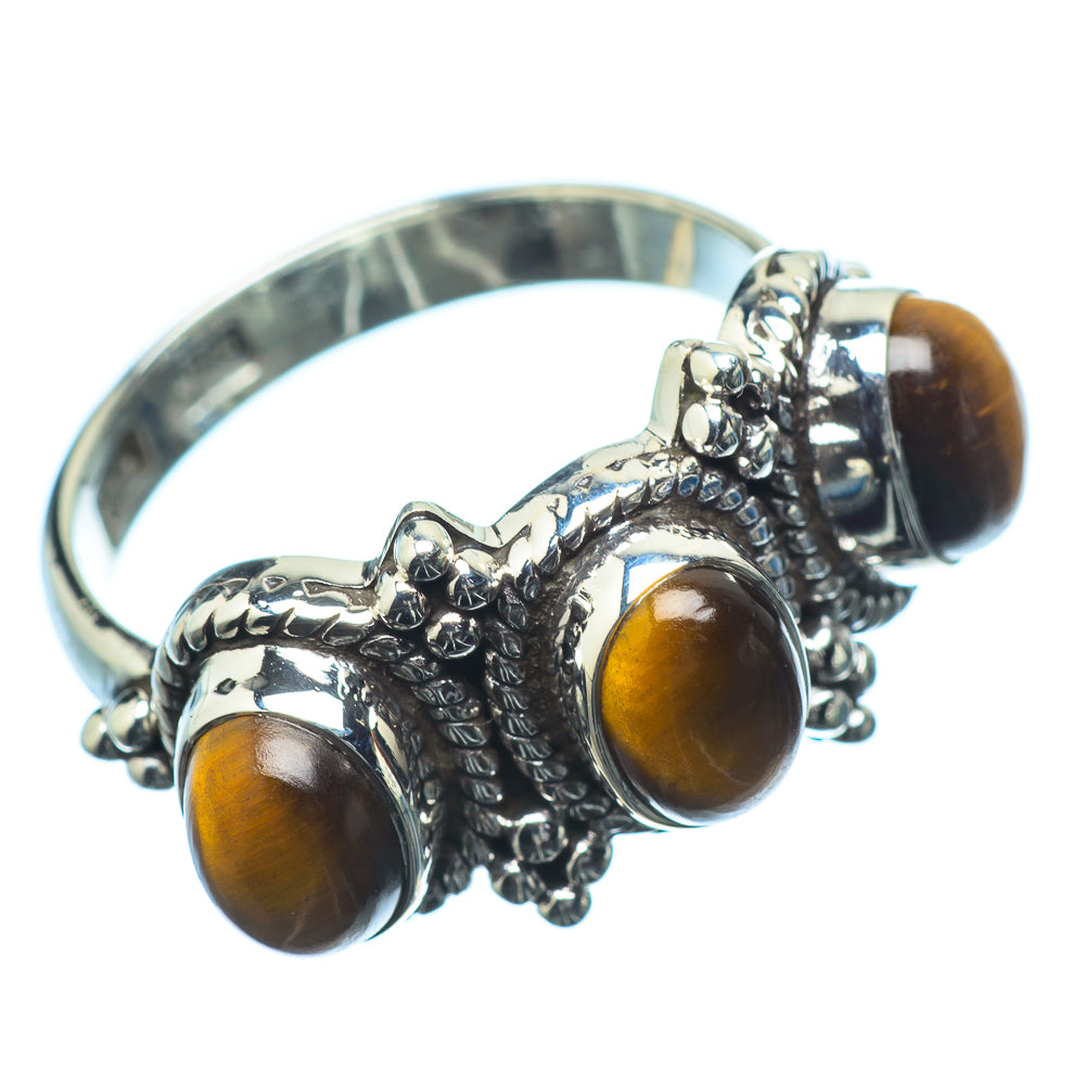 Tiger Eye Rings handcrafted by Anasilvercos - RING20170
