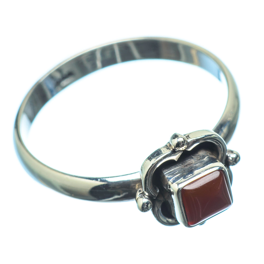 Red Onyx Rings handcrafted by Anasilvercos - RING20173