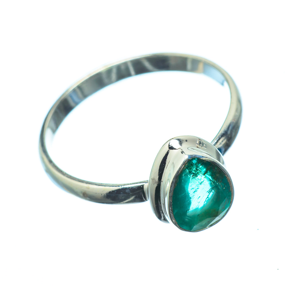 Zambian Emerald Rings handcrafted by Anasilvercos - RING20187