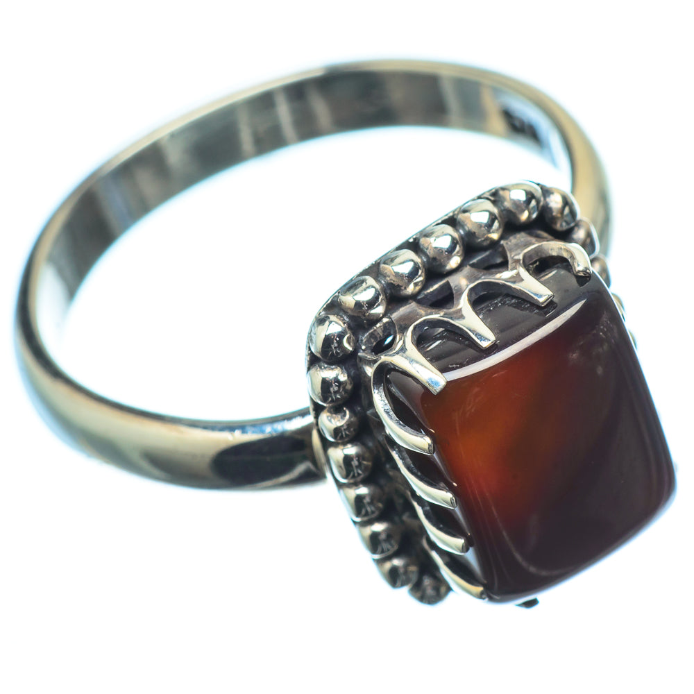 Red Onyx Rings handcrafted by Anasilvercos - RING20190