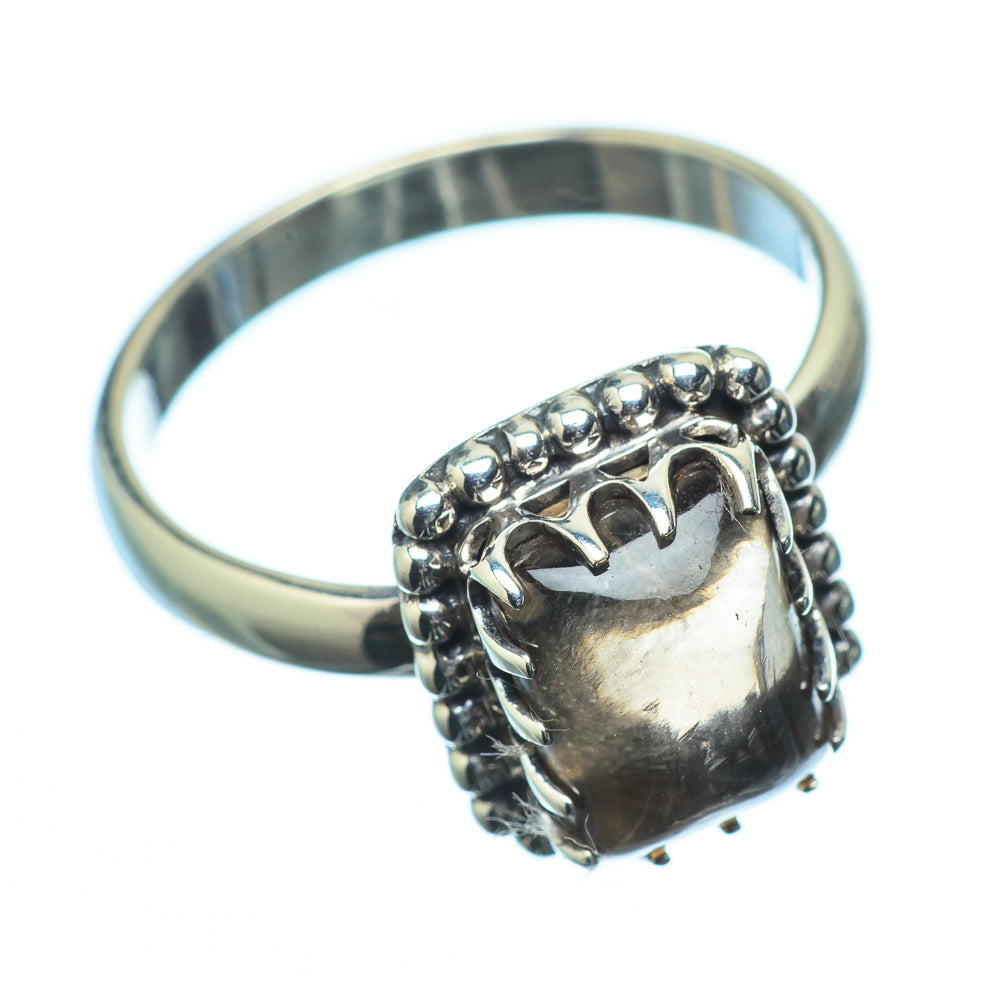 Smoky Quartz Rings handcrafted by Anasilvercos - RING20211