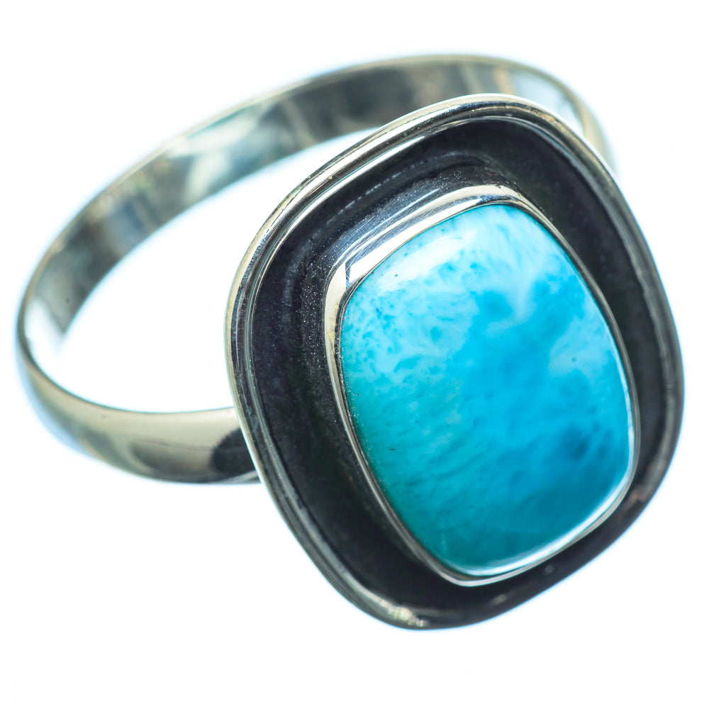 Larimar Rings handcrafted by Anasilvercos - RING20221