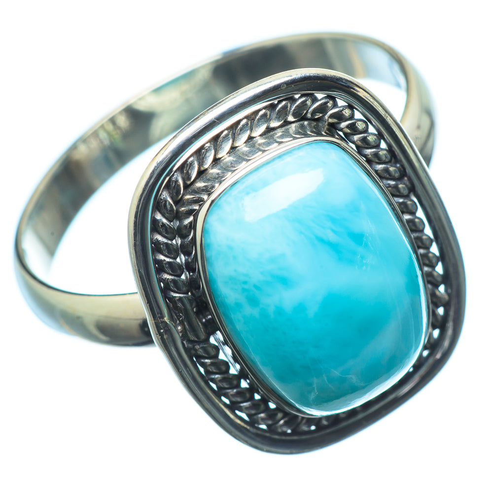 Larimar Rings handcrafted by Anasilvercos - RING20264