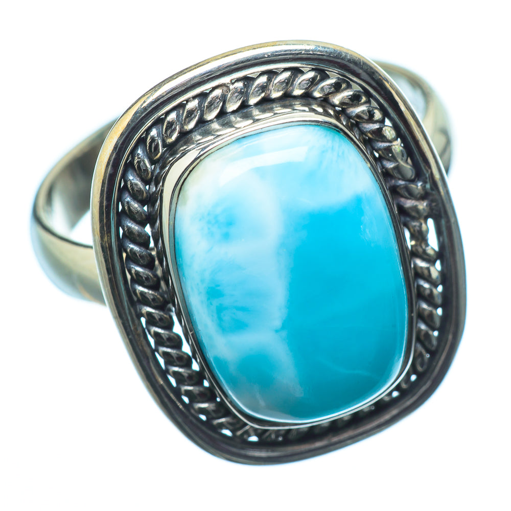 Larimar Rings handcrafted by Anasilvercos - RING20281