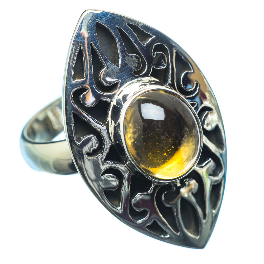 Citrine Rings handcrafted by Anasilvercos - RING20363