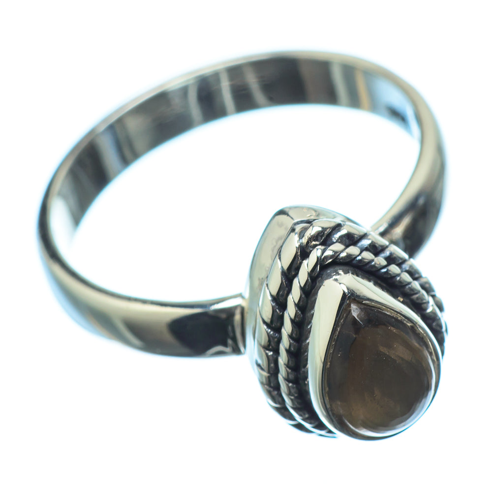 Smoky Quartz Rings handcrafted by Anasilvercos - RING20393