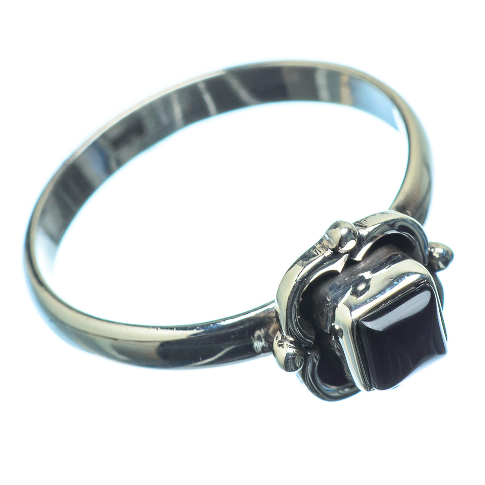 Black Onyx Rings handcrafted by Anasilvercos - RING20403