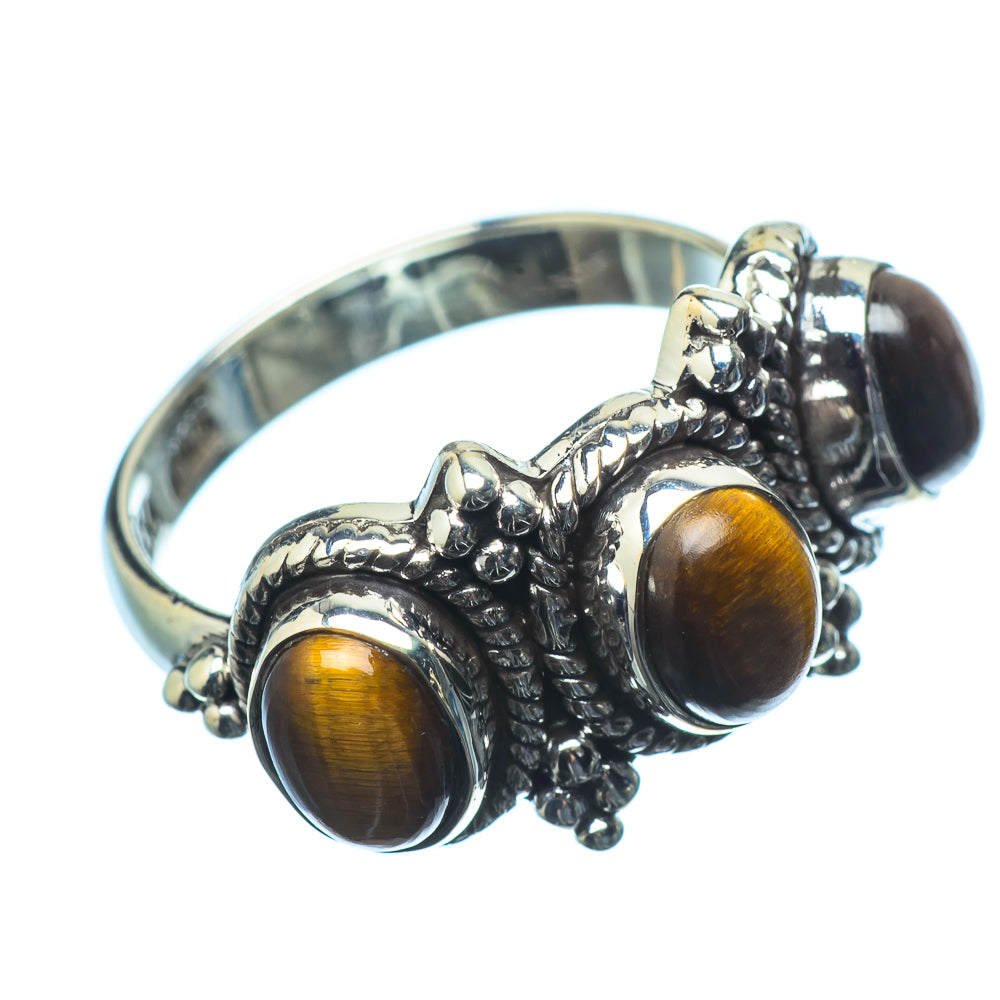 Tiger Eye Rings handcrafted by Anasilvercos - RING20446