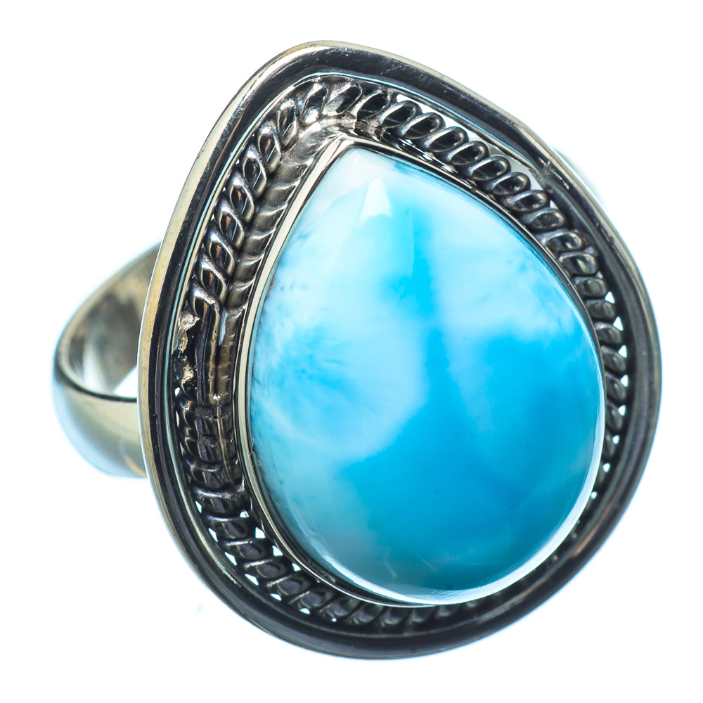 Larimar Rings handcrafted by Anasilvercos - RING20481