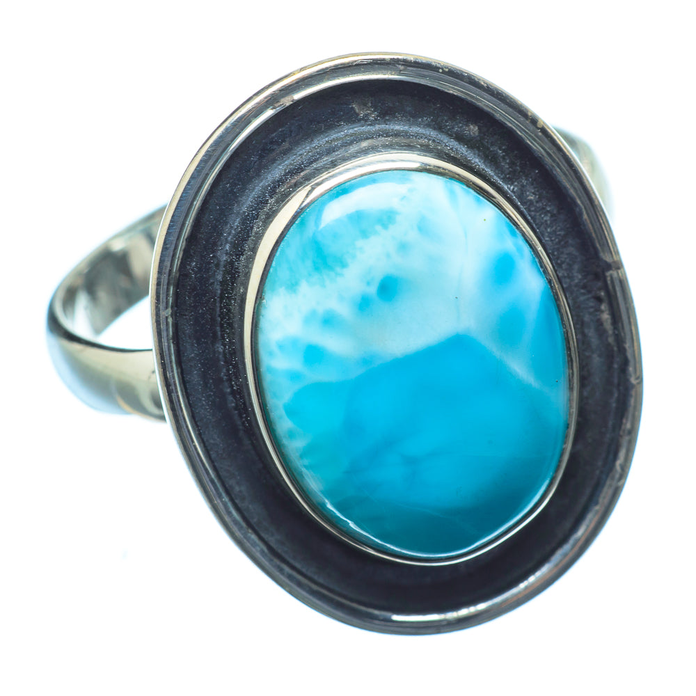 Larimar Rings handcrafted by Anasilvercos - RING20488