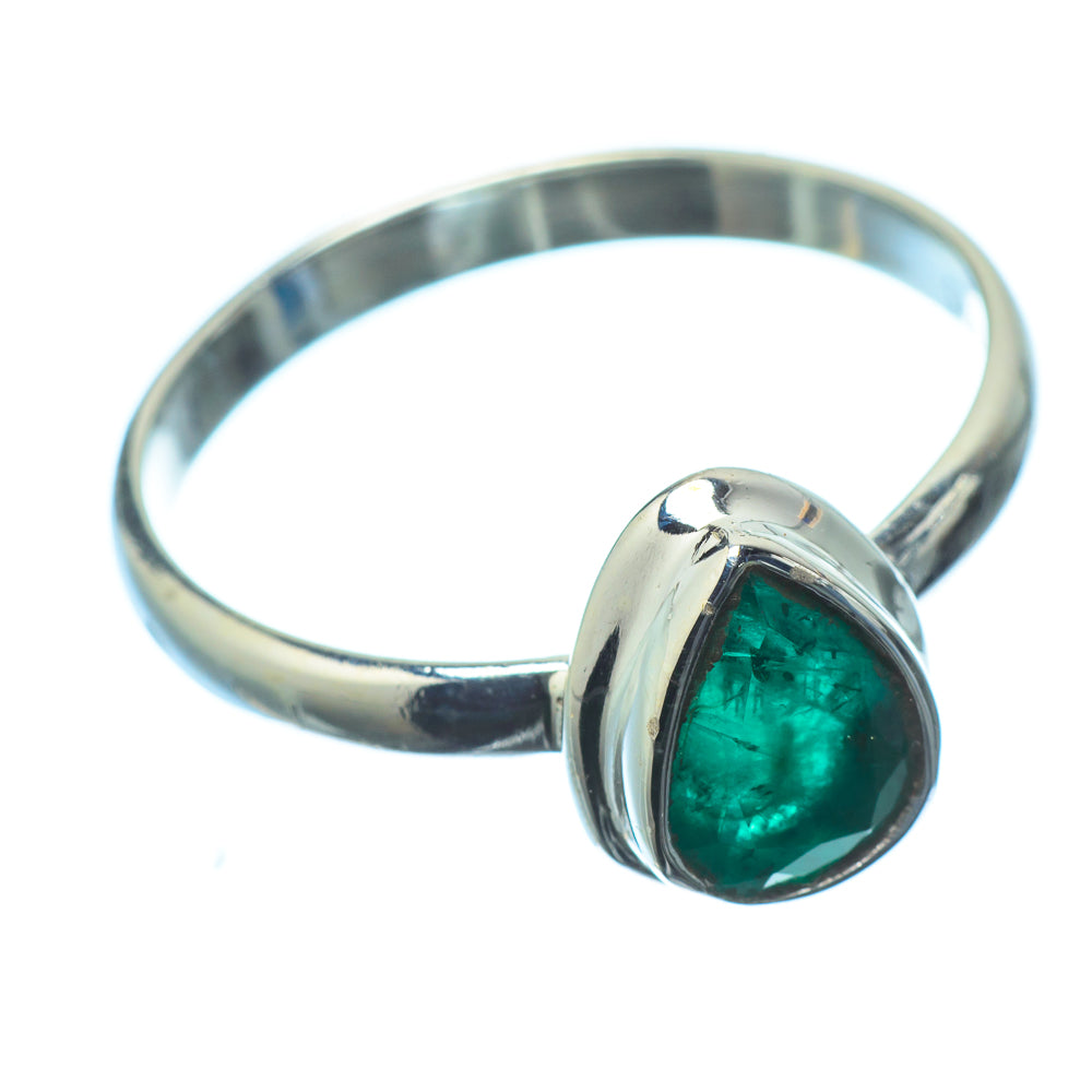 Zambian Emerald Rings handcrafted by Anasilvercos - RING20489