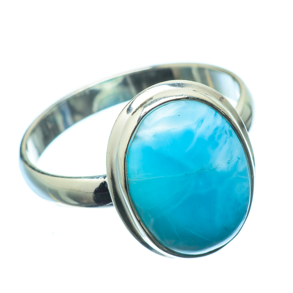 Larimar Rings handcrafted by Anasilvercos - RING20504