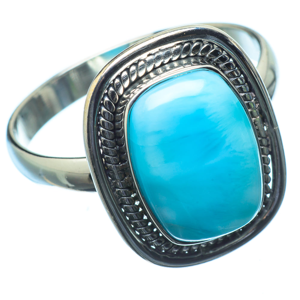 Larimar Rings handcrafted by Anasilvercos - RING20556