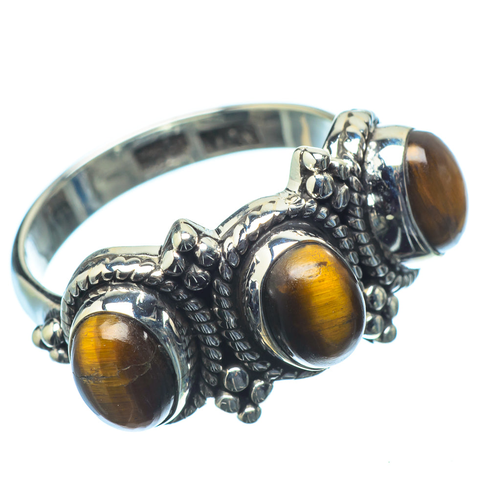 Tiger Eye Rings handcrafted by Anasilvercos - RING20560